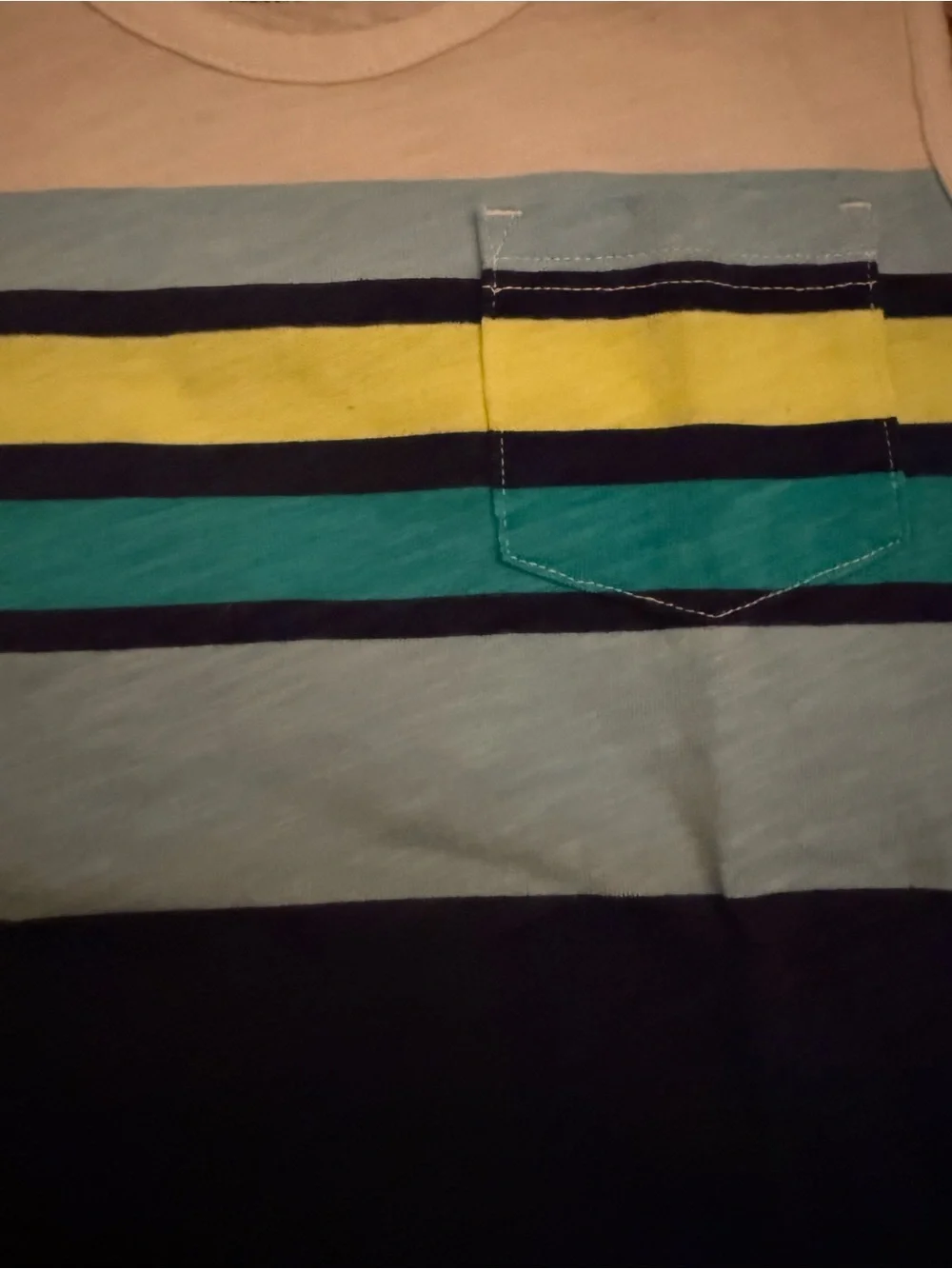 Carter's Navy, Light Blue & Yellow Striped Boys' Tank